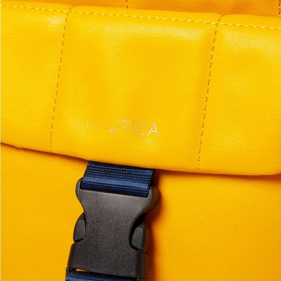 Women’s Bag NAUTICA Puff N Stuff Backpack Cornbread (Yellow) PVC AUTHENTIC New - Picture 4 of 6